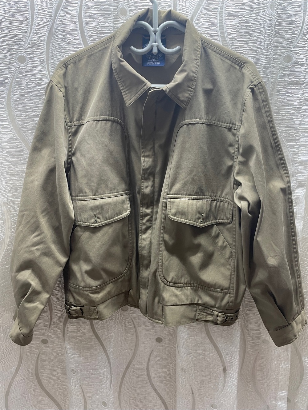 The Men's Store Olive Green Military Field Jacket